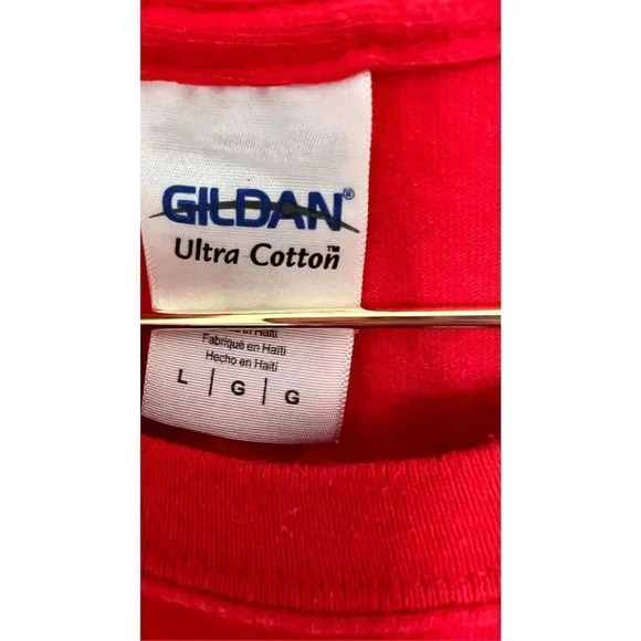 Gildan Men’s Large Milwaukee Power Tools Red Short Sleeve T-Shirt - Picture 4 of 8